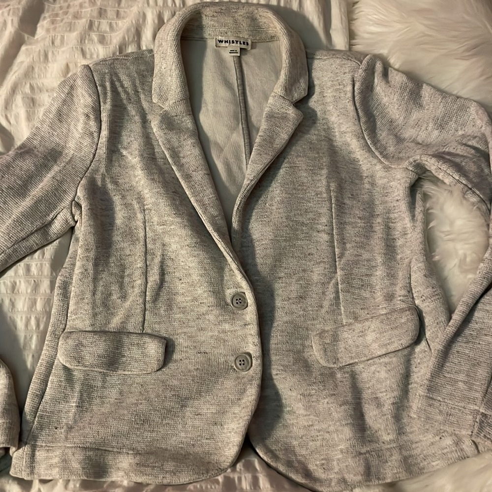 Whistles Slim Jersey Jacket grey - Picture 6 of 8